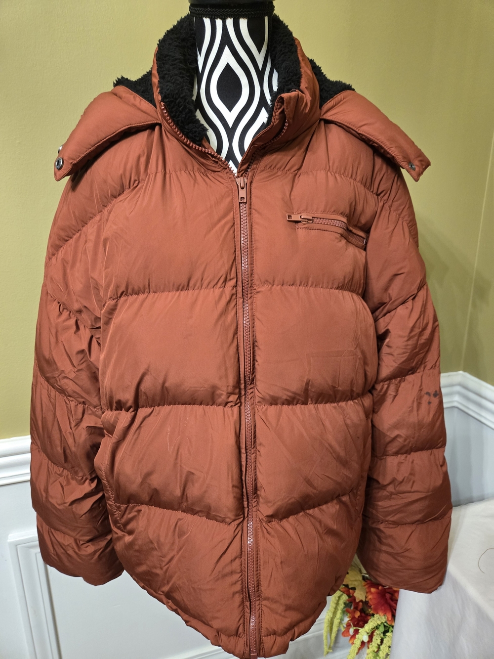 NWOT Arizona Womens Juniors Extra Weight Puffer Jacket Large